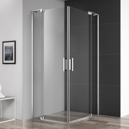 Душевой уголок Cezares Slider AH 2 70/80-80/90 C Cr профиль хром, стекло прозрачное