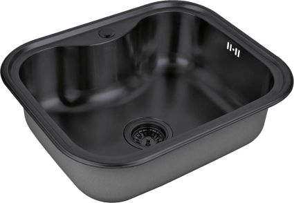 Мойка кухонная Zorg Inox PVD SZR 5848 GRAFIT графит