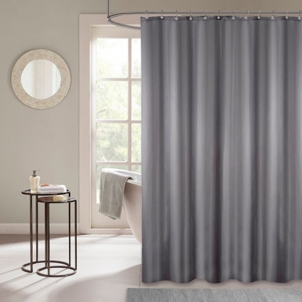 Штора для ванной Carnation Home Fashions Shine Grey 300х200
