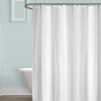 Штора для ванной Carnation Home Fashions Shine White 300х200