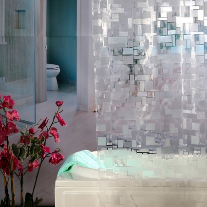 Штора для ванной Carnation Home Fashions Cube 180х180