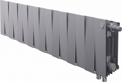 Радиатор биметаллический Royal Thermo Piano Forte 200 VDR silver satin, 16 секций