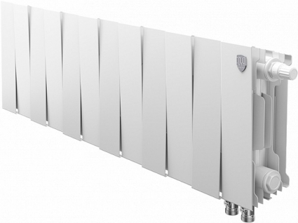 Радиатор биметаллический Royal Thermo Piano Forte 200 VDR bianco traffico, 12 секций