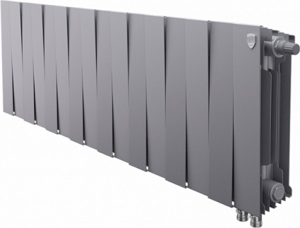 Радиатор биметаллический Royal Thermo Piano Forte 300 VDR silver satin, 16 секций
