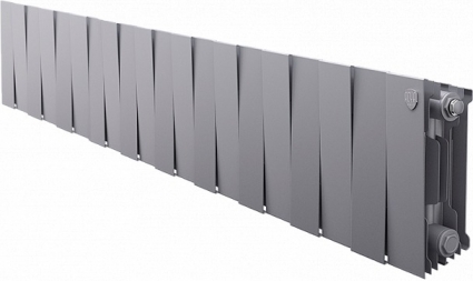 Радиатор биметаллический Royal Thermo Piano Forte 200 silver satin, 20 секций