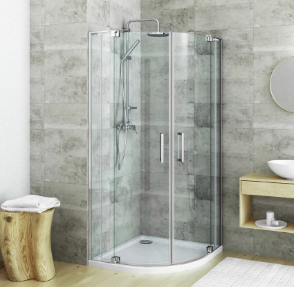 Душевой уголок Roth ELEGANT NEO 100х100х201 профиль хром, стекло прозрачное