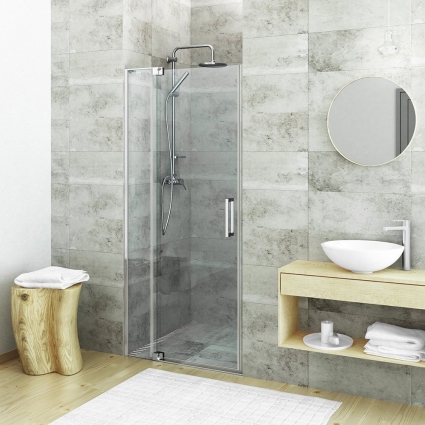 Душевая дверь Roth ELEGANT NEO 110х201 профиль хром, стекло прозрачное