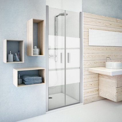 Душевая дверь Roth TOWER LINE 110х201 профиль серебро, стекло матовое