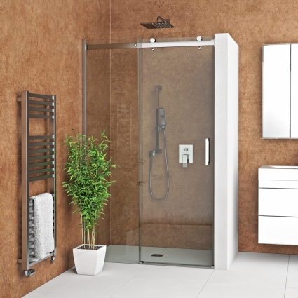 Душевая дверь Roth AMBIENT 150х200 профиль хром, стекло прозрачное