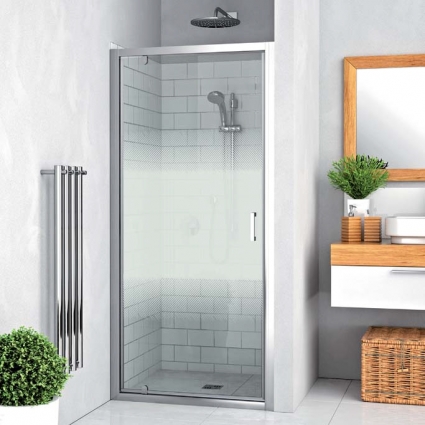 Душевая дверь Roth LEGA 80х190 профиль хром, стекло матовое