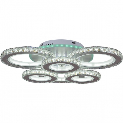 Потолочная светодиодная люстра Reluce 03900-0.3-3+3B WH+CR (RGB)
