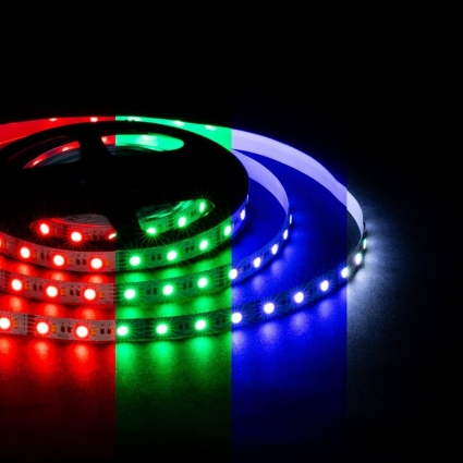 Светодиодная лента OGM 10W/m 120LED/m 5050+2835SMD RGB+холодный 5M LSE-272