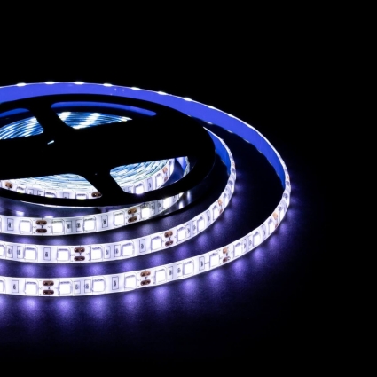 Светодиодная лента OGM 14,4W/m 60LED/m 5050SMD холодный белый 5M LSE-275