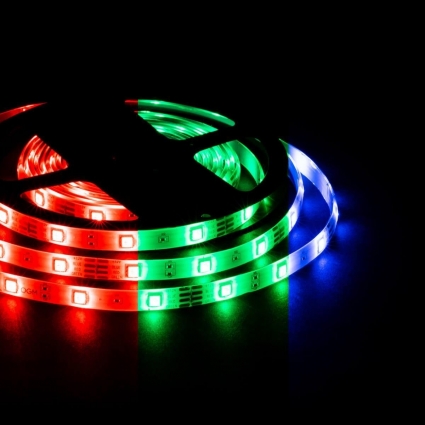 Светодиодная лента OGM 7,2W/m 30LED/m 5050SMD разноцветный (RGB) 5M LSE-284