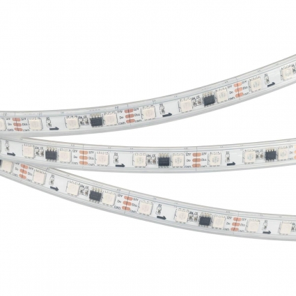 Светодиодная влагозащищенная лента Arlight 14,4W/m 60LED/m 5060SMD разноцветная 5M SPI-P-B60-12mm 12V RGB-PX3 026365(3)