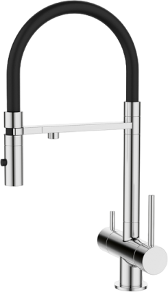 Смеситель для кухни Iddis Ace ACESBFFi05 хром, с гибким изливом