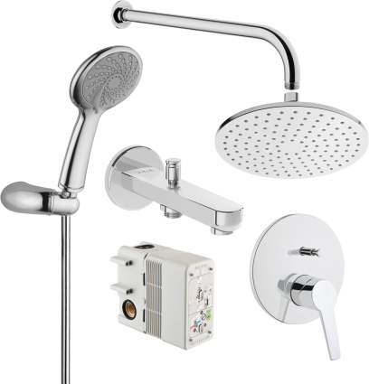 Душевой комплект VitrA Solid S A49287EXP С ВНУТРЕННЕЙ ЧАСТЬЮ