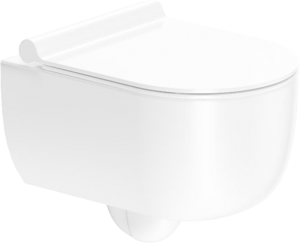 Унитаз подвесной Damixa Scandinavian Pure DX36C1701SC с микролифтом, безободковый