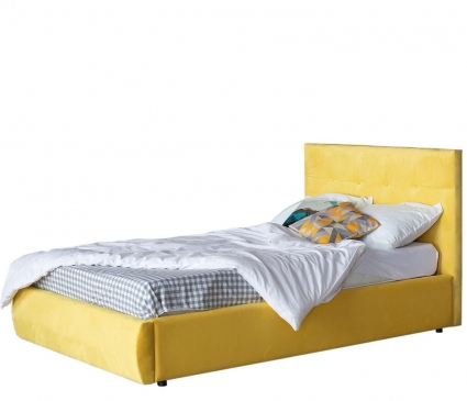 Кровать LASKA Family Selesta 120х200 с матрасом желтого цвета 