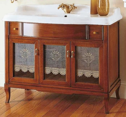 Тумба для комплекта Labor Legno Victoria 105 орех, стекло