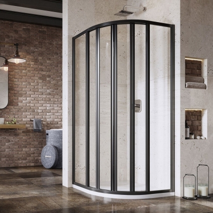 Душевой уголок Ravak Supernova SKKP6-80 195 Transparent, профиль черный