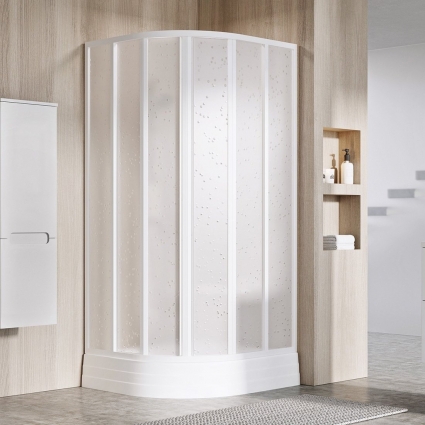 Душевой уголок Ravak Supernova SKKP6-80 195 Pearl, профиль белый