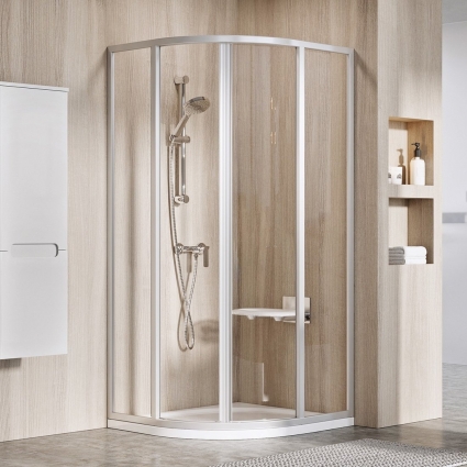 Душевой уголок Ravak Supernova SKCP4-80 195 Transparent, профиль сатин