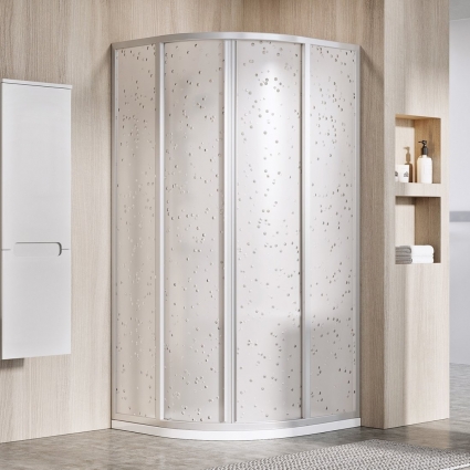Душевой уголок Ravak Supernova SKCP4-80 195 Pearl, профиль сатин