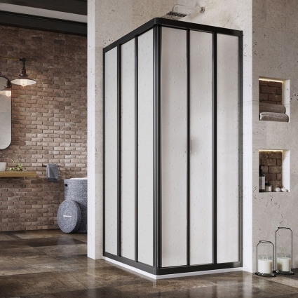 Душевой уголок Ravak Supernova ASRV3-90 Pearl, профиль черный