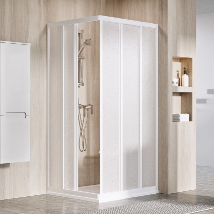 Душевой уголок Ravak Supernova ASRV3-90 Pearl, профиль белый