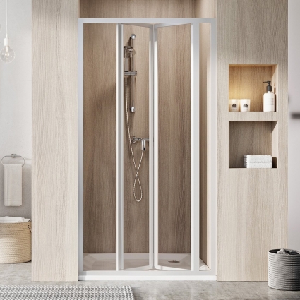 Душевая дверь в нишу Ravak Supernova SDZ3-80 Transparent, 195, профиль белый