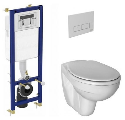 Комплект инсталляция Ideal Standard + подвесной унитаз Ideal Standard Ecco + крышка сиденье soft clos