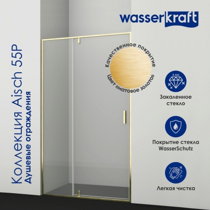 Душевая дверь в нишу Wasserkraft Aisch 55P 55P04