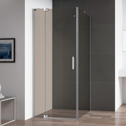 Душевой уголок Cezares Slider AH 1 90-100/110 BR Cr профиль хром, стекло бронза