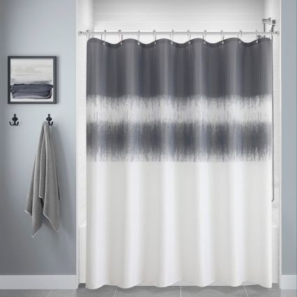 Штора для ванной Carnation Home Fashions Rain RIN213GRY grey