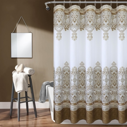 Штора для ванной Carnation Home Fashions Ahura AHA213BRN brown