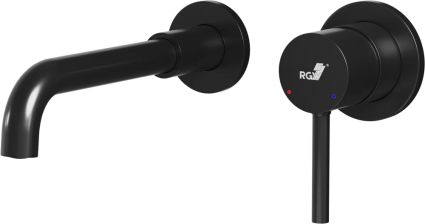 Смеситель для раковины RGW Shower Panels SP-47B С ВНУТРЕННЕЙ ЧАСТЬЮ, черный