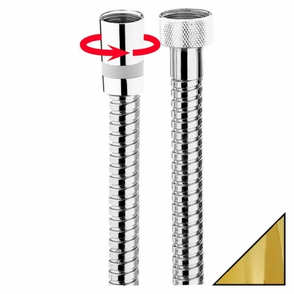 Душевой шланг Bossini Doppia Aggraffatura A00048 ORO 150