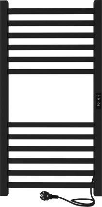 Полотенцесушитель электрический Indigo Attic LСLATCE80-40BRRt черный муар