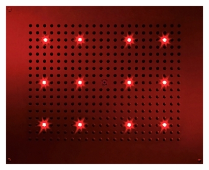 Верхний душ Bossini DREAM - Rectangular Light H37455 CR с хромотерапией