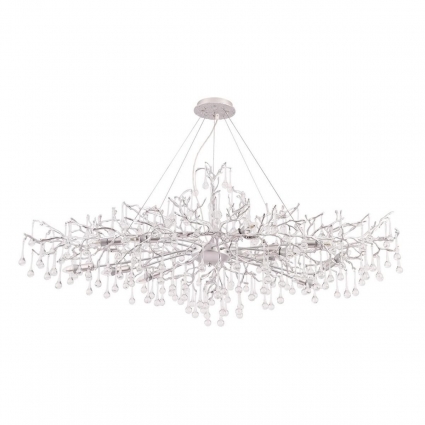 Подвесная люстра Crystal Lux REINA V2 SP12 L1500 SILVER PATINA