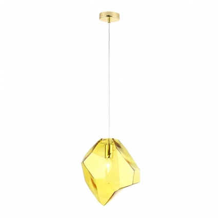 Подвесной светильник Crystal Lux NUESTRO SP1 GOLD/AMBER