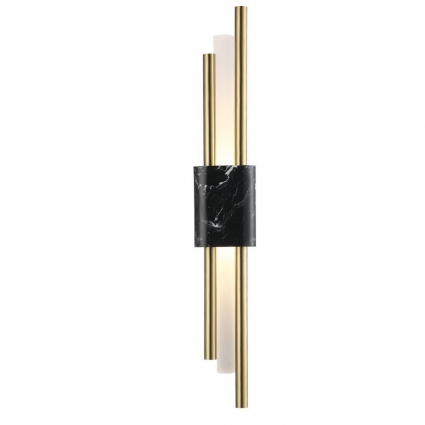 Настенный светодиодный светильник Crystal Lux CARTA AP6W LED BLACK/BRASS