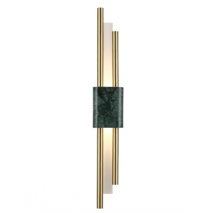 Настенный светодиодный светильник Crystal Lux CARTA AP6W LED GREEN/BRASS