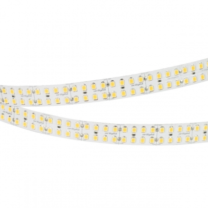 Светодиодная лента Arlight 24W/m 220LED/m 2835SMD теплый белый 5M RT-A320-15mm 24V Warm3000 CRI98 032613(2)