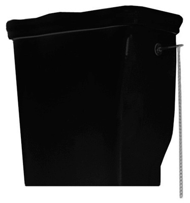 Бачок для унитаза Hidra Ceramica Ellade D59 black для высокой трубы, с крышкой