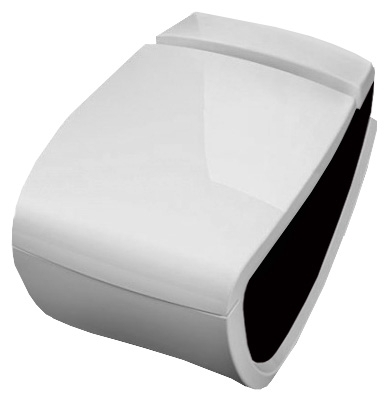 Унитаз напольный Hidra Ceramica Hi-line белая с черным
