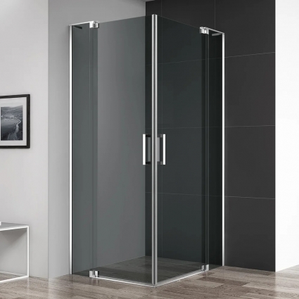 Душевой уголок Cezares Slider A 2 80/90 Grigio Cr профиль хром, стекло серое