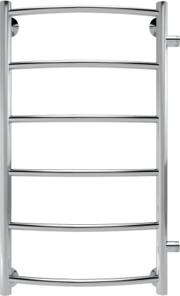 Полотенцесушитель водяной Indigo Arc LASW70-30-б/п-50 боковое подключение, серебристый