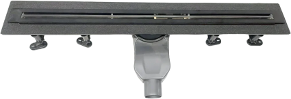 Душевой лоток CK DRAIN LAMA-AQUA001-80 80 см, щелевой, из нержавеющей стали, с узкой решеткой
